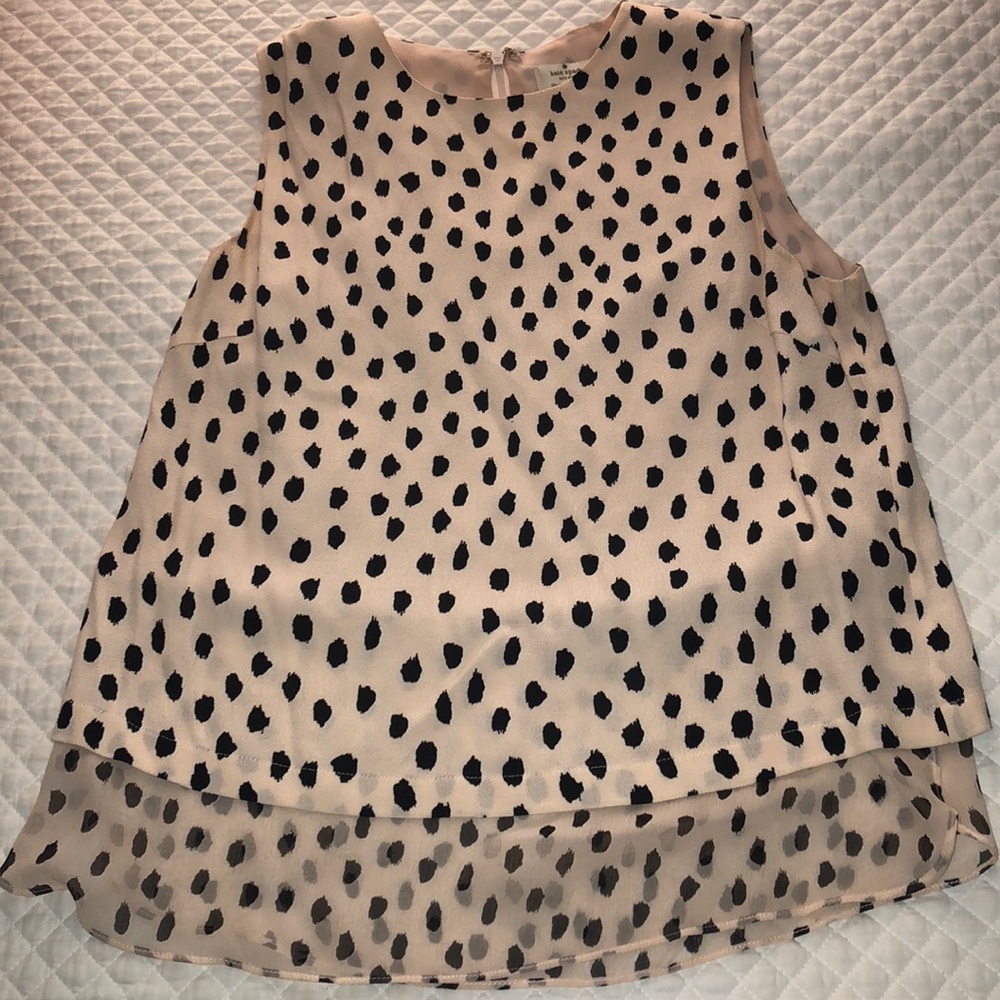kate spade Black Polka Dot Blouse